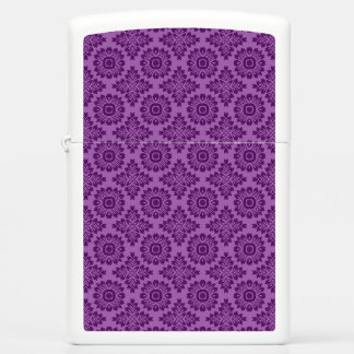 Flower ornament baroque violet 21102020 zippo lighter
