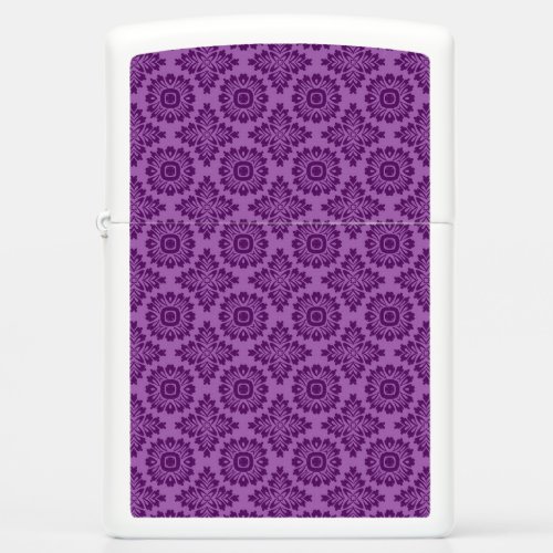 Flower ornament baroque violet 21102020 zippo lighter