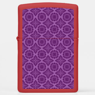 Flower ornament baroque violet 21102020 zippo lighter