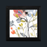 Flower Overlay - Watercolor Pastel Flowers Gift Box<br><div class="desc">Flower Overlay I by Jennifer Goldberger. Features flowers and stems in a watercolor-like style,  primarily with a light color scheme.</div>
