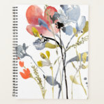 Flower Overlay - Watercolor Pastel Flowers Planner<br><div class="desc">Flower Overlay I by Jennifer Goldberger. Features flowers and stems in a watercolor-like style,  primarily with a light color scheme.</div>