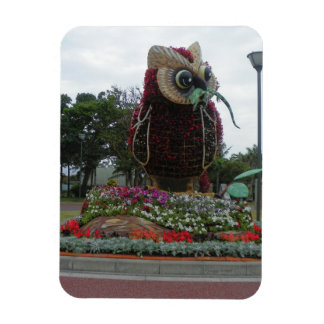 Flower Owl Magnet