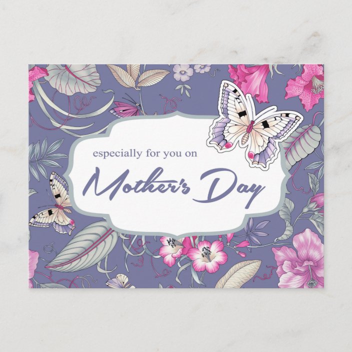 Flower Painting design Mother&#039;s Day Postcards | Zazzle.com