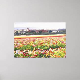 Flower Painting - Flower Fields in Carlsbad Canvas Print