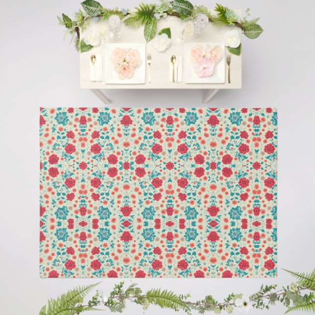 Flower Painting on Floor Outdoor Rug (Insitu (Wedding 2))