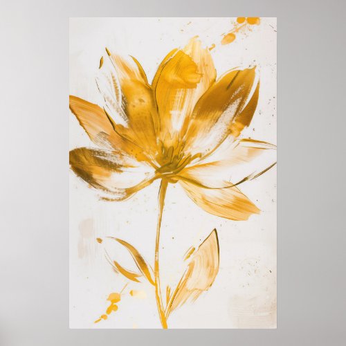 Flower painting style By Jean_Claude Poster