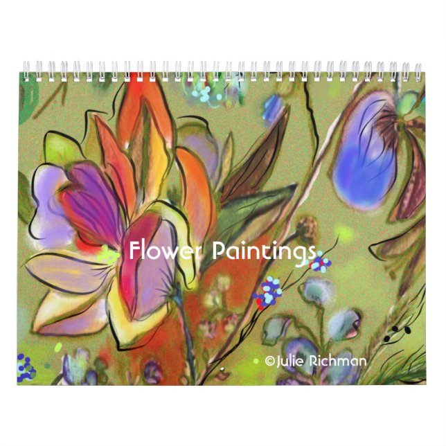 Flower Paintings Calendar (Cover)