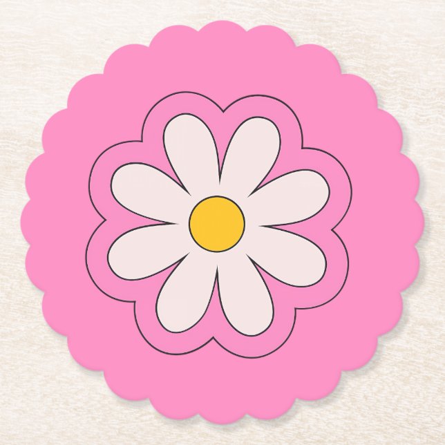 Flower Paper Coaster (Front)