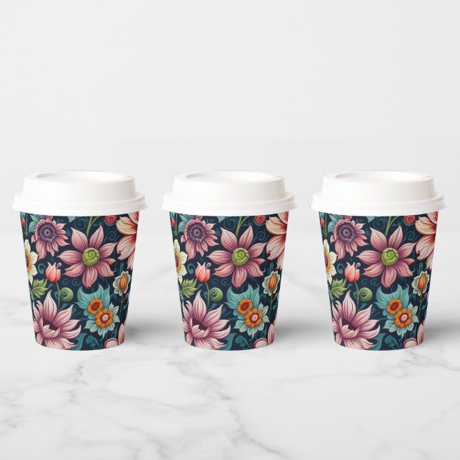 Flower Paper cup (Multi)