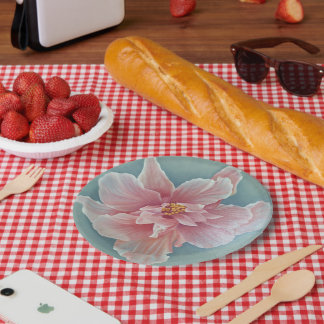 Flower paper plate