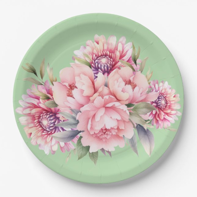 Flower Paper Plates (Front)