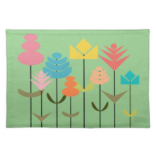 Flower Patch  Cloth Placemat