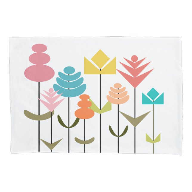 Flower Patch  Pillow Case (Front)
