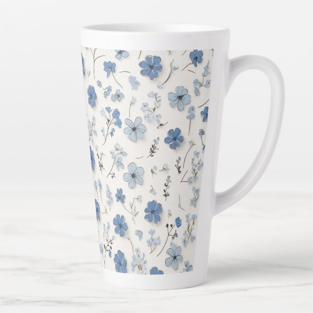 Flower patter latte mug (Right)