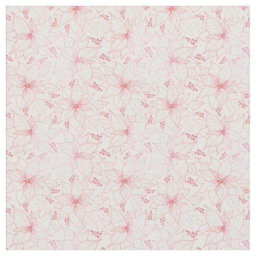 Flower pattern 02B.b White BG Fabric