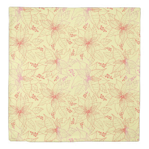 Flower pattern 02D.b LYellow BG Duvet Cover