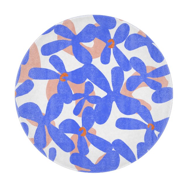 Flower pattern 2 cutting board (Front)