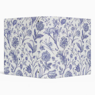 Flower pattern 3 ring binder