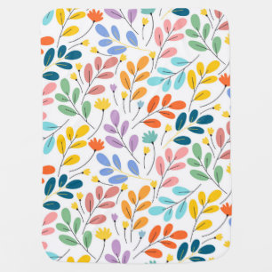 Flower pattern baby blanket
