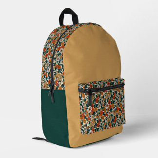 Flower Pattern Backpack 