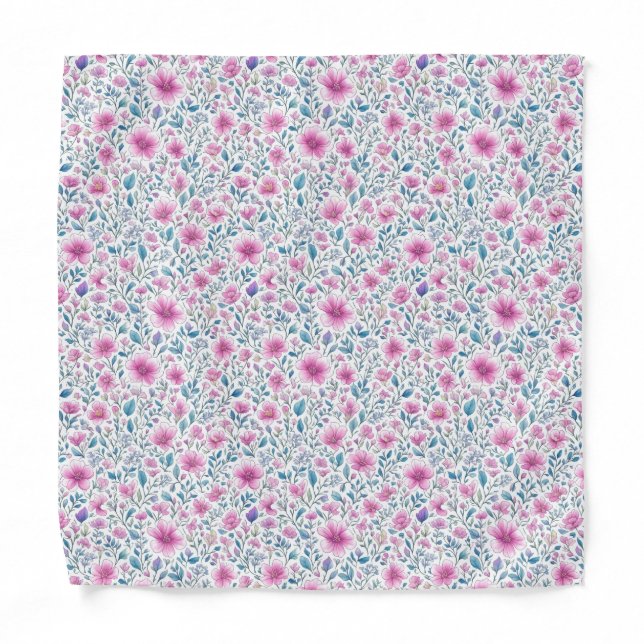 flower pattern bandana (Front)