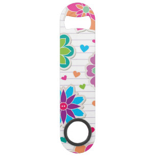 Flower pattern bar key