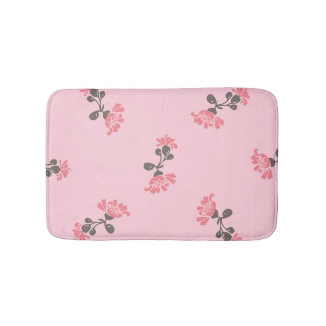 Flower pattern bath mat (Front)