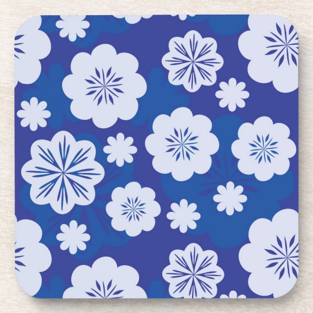 flower pattern beverage coaster (Front)