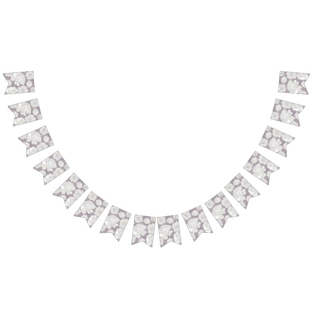 Flower pattern bunting flags (All)
