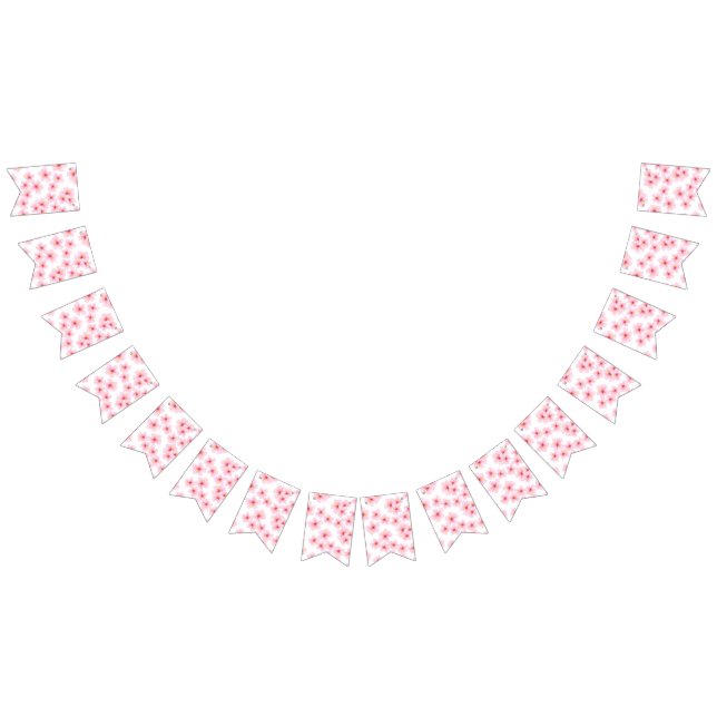 Flower pattern bunting flags (All)