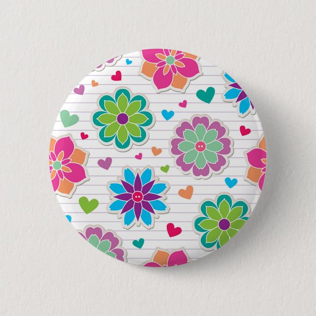 Flower pattern button (Front)