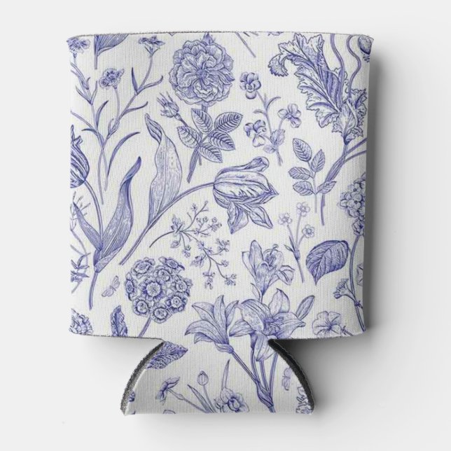 Flower pattern can cooler (Front)