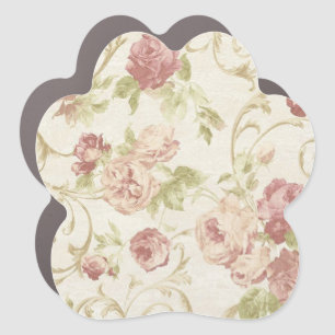 Flower pattern car magnet