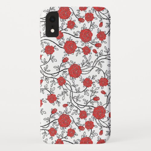 Flower Pattern Case_Mate Barely There Apple iPhone iPhone XR Case