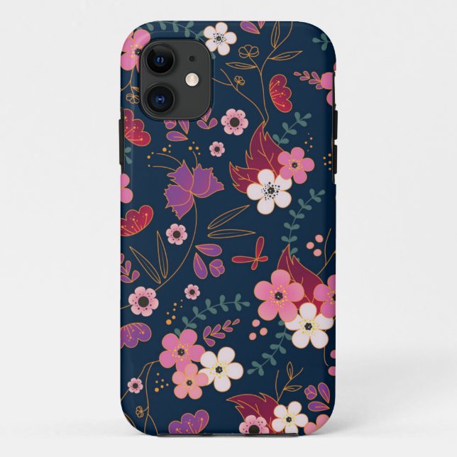 Flower pattern Case-Mate iPhone case (Back)