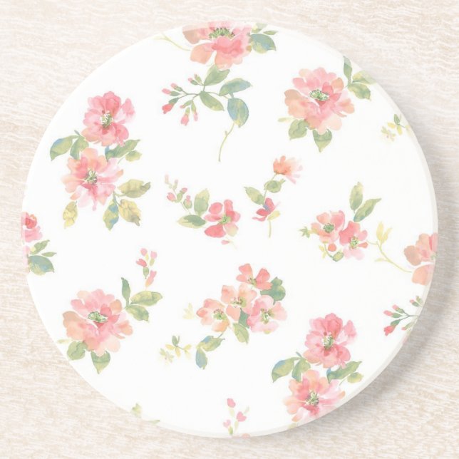 Flower pattern coaster (Front)