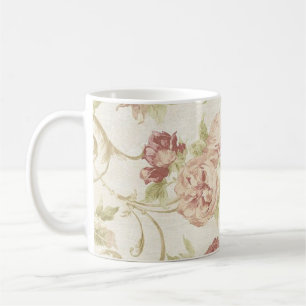 Flower pattern coffee mug