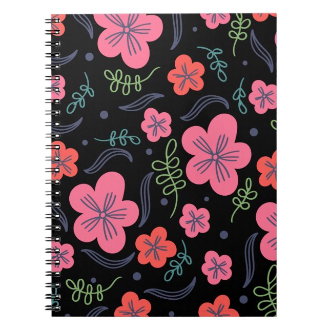  Flower pattern colorful beautiful  Notebook (Front)