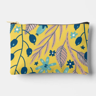 Flower pattern colorful shining beauty accessory pouch