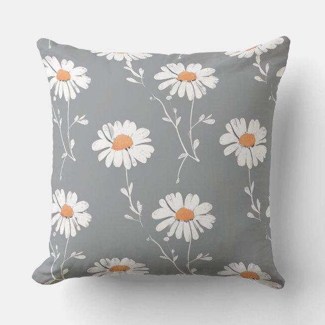 flower pattern cushion pillow (Front)