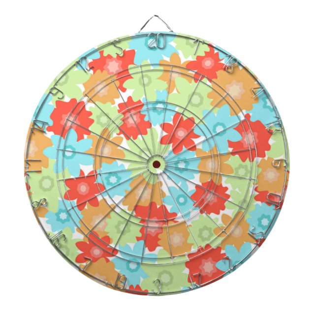 FLOWER PATTERN DART BOARD (Front)