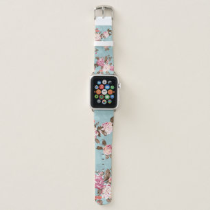 flower pattern design textile illustrationart,back apple watch band