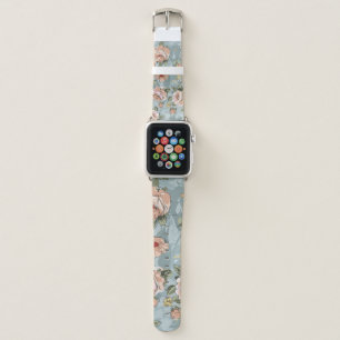 flower pattern design textile illustrationart, flo apple watch band