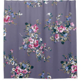 flower pattern design textile illustrationpattern, shower curtain