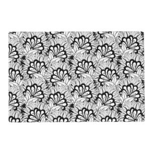 Flower Pattern Doodle Placemat