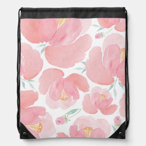 Flower Pattern Drawstring Bags