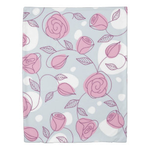 Flower pattern duvet cover