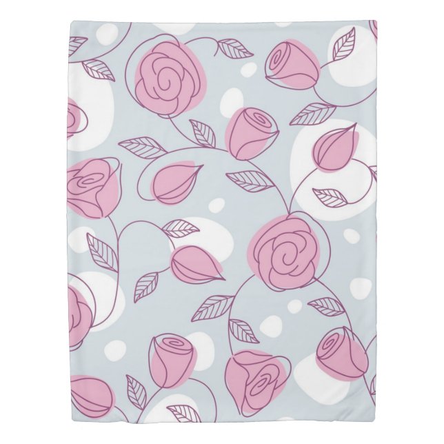 Flower pattern duvet cover (Front)