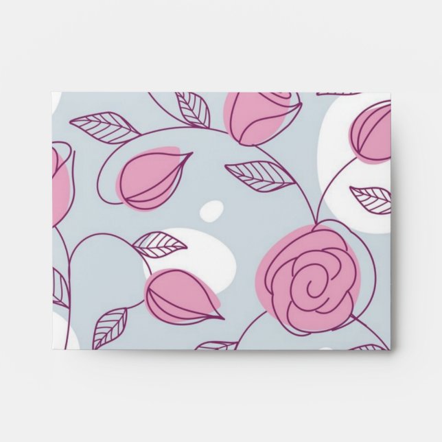 Flower pattern envelope (Front)