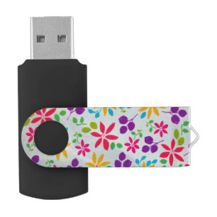 Flower Pattern Flash Drive Bold